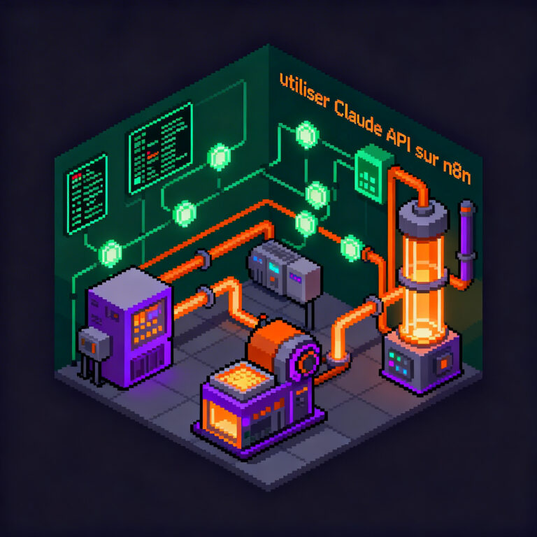 interface utilisant lapi Claude sur la plateforme n8n pour automatisation des flux de travail